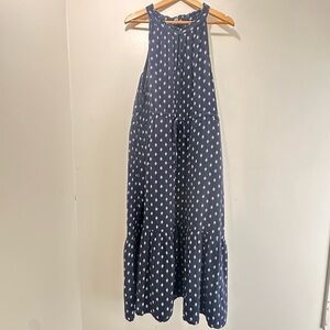 Time and Tru Women’s Midi Double Cloth Dress With Pockets Size XL 100% Cotton